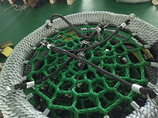 Piring Terbang Melingkar Pohon Dengan Tali Spider Swing Netted Webbed Seat