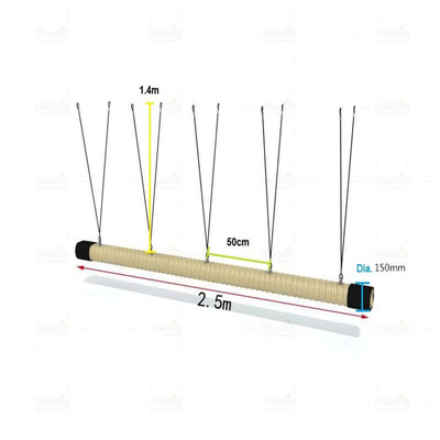 Rope Swing Suspension Rope Bridge 120mm Peralatan Bermain Luar Ruangan