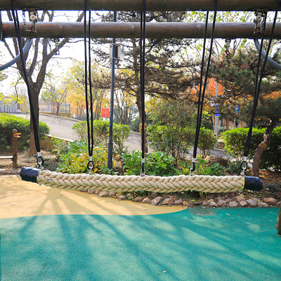 Sandy Playground Hanging Bridge Anti Jamur 120mm * 2.5m Untuk Anak-Anak