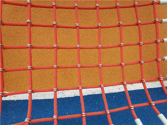 Cubic Rope Web Climbing Playground Equipment Net Warna Disesuaikan Untuk Anak-Anak