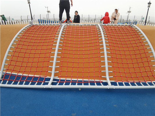 Cubic Rope Web Climbing Playground Equipment Net Warna Disesuaikan Untuk Anak-Anak