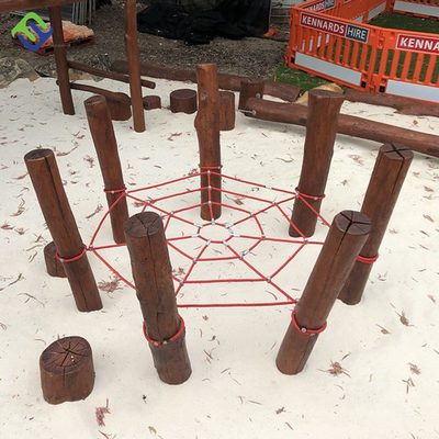 Ukuran Disesuaikan Spider Net Rope Climbing Net Untuk Taman Bermain Anak