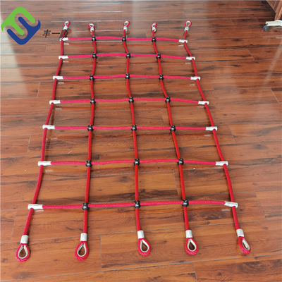 Ukuran Disesuaikan Playground Combination Rope Climbing Net Untuk Anak-anak