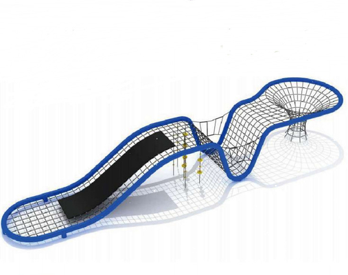Taman Bermain Anak-anak Climbing Net Komersial Outdoor Segitiga Tali Scramble Net