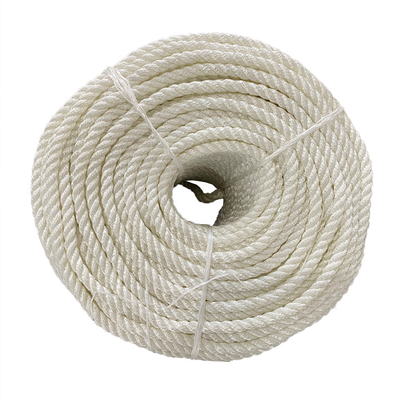 3 Strand Polyamide Nylon Twisted Rope Dengan Warna Putih