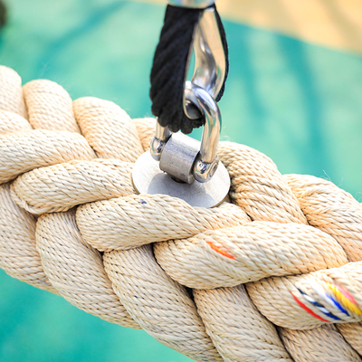 150mm * 2.5m Outdoor Children Rope Swing Bridge Untuk Peralatan Bermain Playground