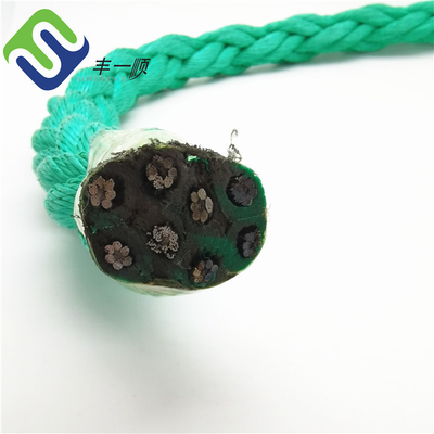 40mm 8 stramd Polypropylene kombinasi tali kawat untuk peletakan kabel laut dalam