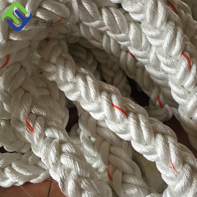 8 Strand Polyamide 100% Nylon Marine Mooring Hawser Rope Dengan Sertifikat ABS