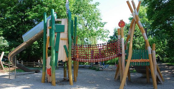 Playground Kids Outdoor Rope Netting Tunnel Dengan Ukuran Khusus