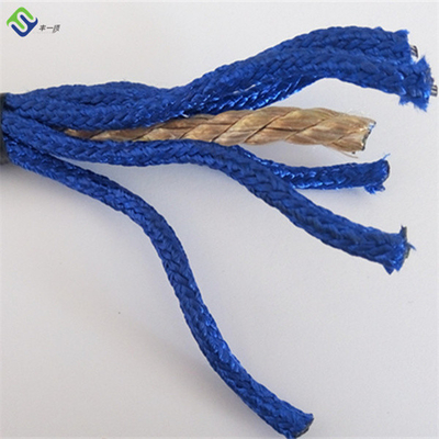 Medium Lay 16mm Twist Polyester Combination Rope Untuk Taman Bermain Anak